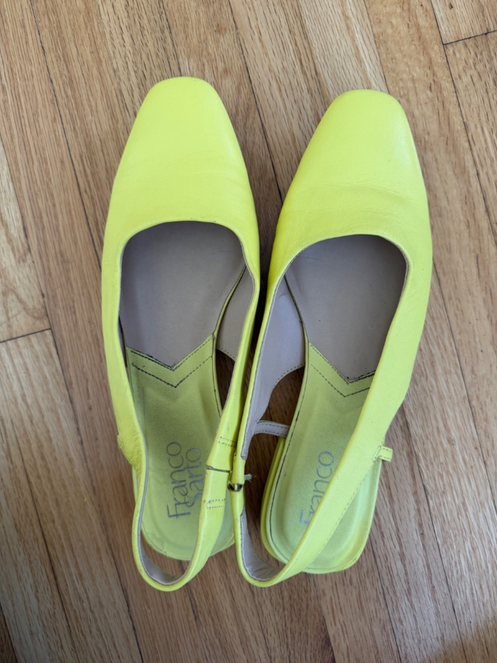 Franco Sarto Yellow Flats